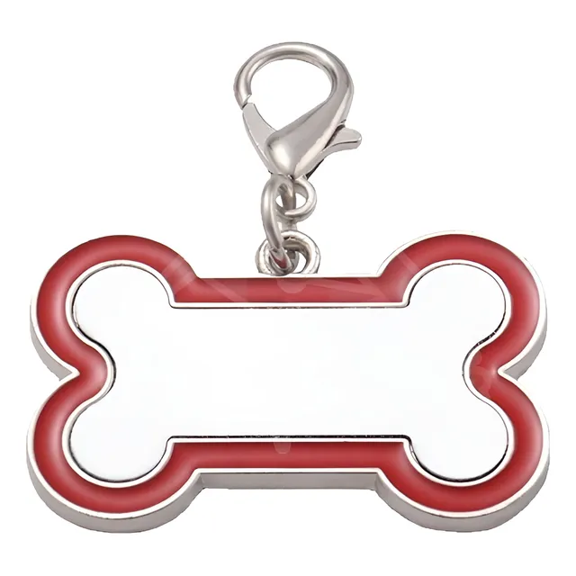 Placa Metálica Sublimable Para Mascota Con Borde Color