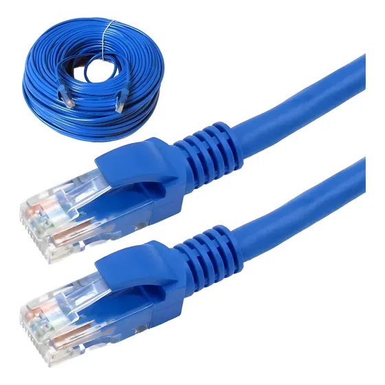 Cabo De Rede Cat5e 20 Metros Ethertnet Lan Giga 10/1000
