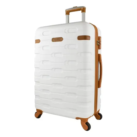 Mala De Viagem Bordo 8kg Retrô Yins - Pp Branco Liso