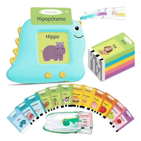 Tarjetas Aprendizaje Lectura Español Ingles Palabras Parlant