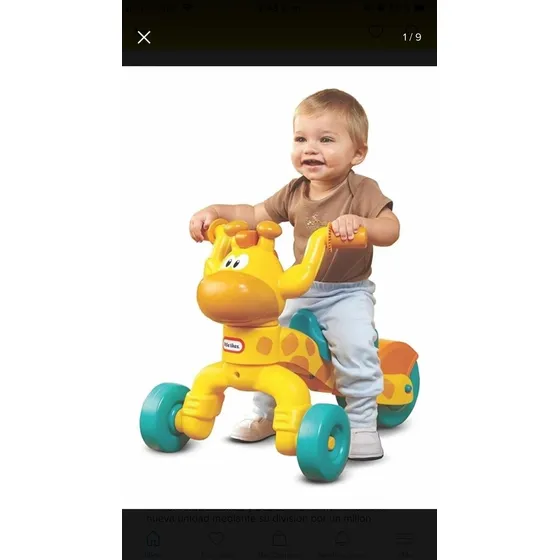 Triciclo De Jirafa Little Tikes Usado En Excelentes Estado