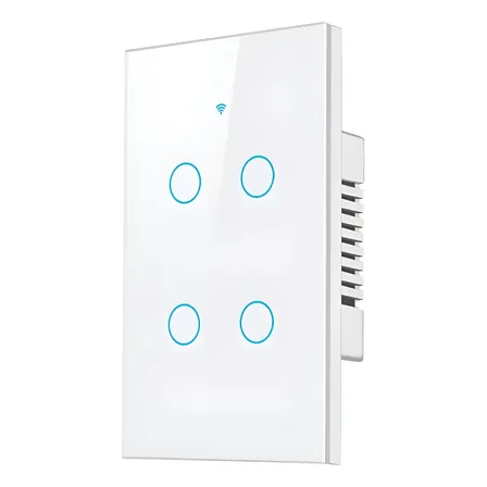 Interruptor Inteligente Digital Smart Touch Wi-fi Automação 10 A Branco