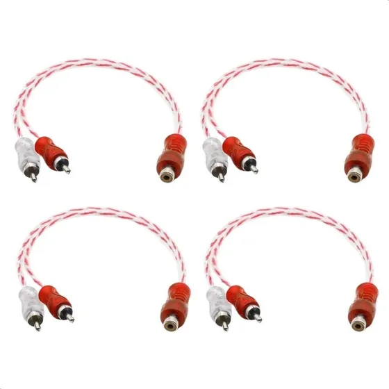4 Cabo Y 1 Femea E 2 Machos Verm Prata Injetado Techone 4mm