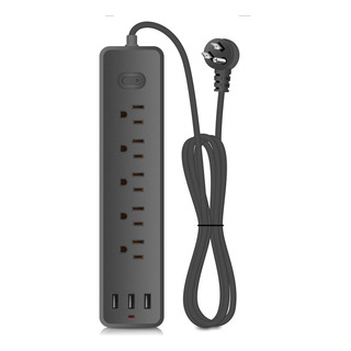Multicontactos El-10 Extension Negro 110v 1.2 M Multicontactos El-10 Extension Negro 110v 1.2 M