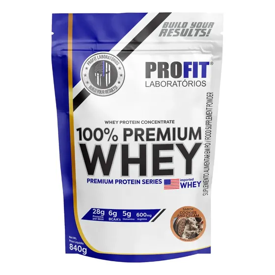 Proteína ProFit Laboratórios Elite Series 100% Premium Whey em pó sabor Cookies and cream x 840g