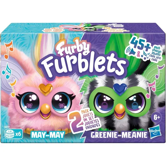 Furby Peluche Interactivo Furblets Gris Cora  Version Ingles