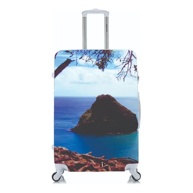 Capa Para Mala De Viagem Estampada Malha Suplex Tema Viagens