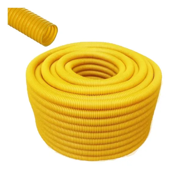 Conduíte Eletroduto 3/4 rolo com 50 Metros Amarelo Tecnoprado