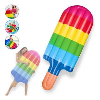 Boia Picolé Colchão Inflåvel 180cm Gigante Praia Piscina Cor Colorido Boia Picolé Colchão Inflåvel 180cm Gigante Praia Piscina Cor Colorido
