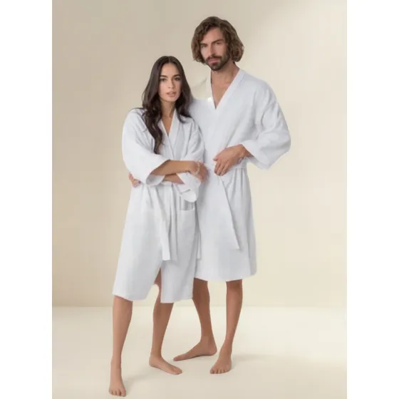 Bata De Baño Salida De Piscina Unisex 100% Algodón Felpa