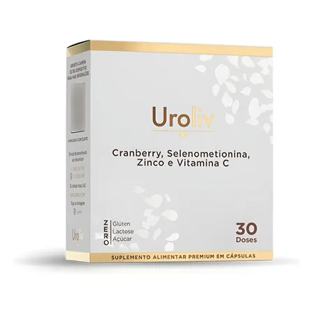 Suplemento Trata Infecção Urinária Para 1 Mês - Uroliv Neutro