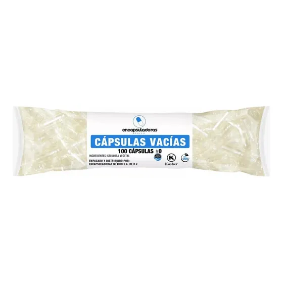 Capsulas Vegetales, Veganas 100 Caps ! Sabor Natural