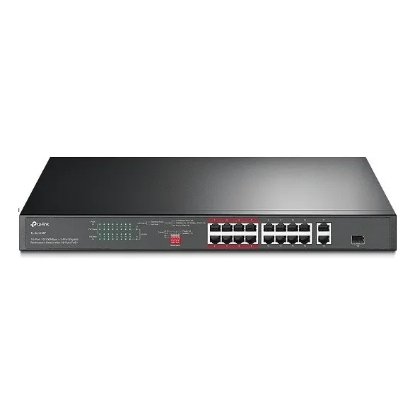 Switch Para Montaje En Rack De 16 Puertos Poe+ 10/100 Mbps +