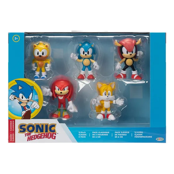Pack 5 Figuras Sonic 2.5 Pulgadas