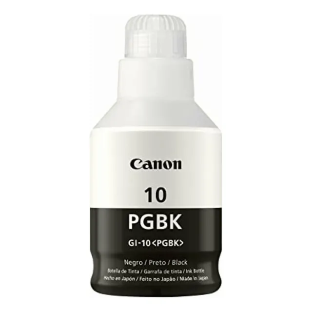 Canon Tinta Gi-10 Pgbk Botella De Tinta Pigmento Negro Con