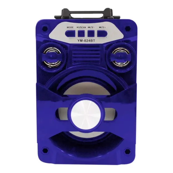 Bocina Bluetooth + Control Remoto Recargable Radio Luz Led