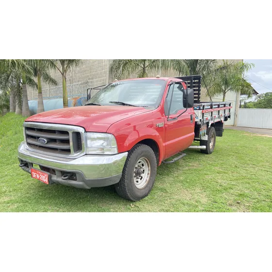 Ford F 350 Ano 2002 Vermelha Carroceria Madeira
