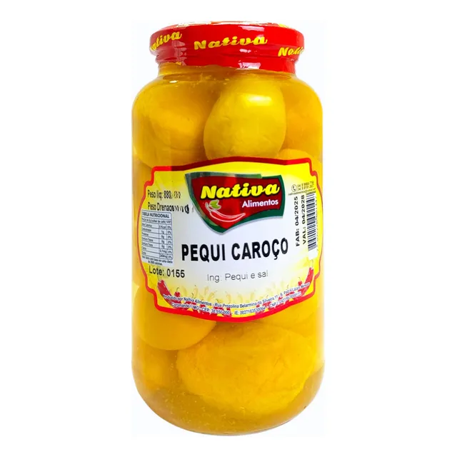 Pequi Caroço Inteiro Em Conserva 880g - O Sabor Do Cerrado