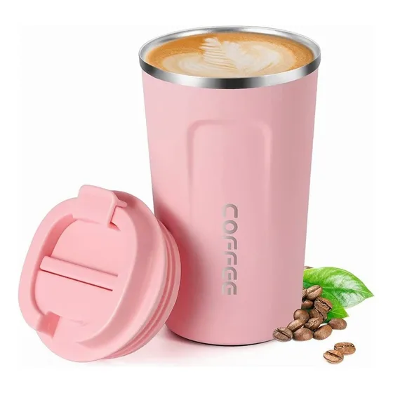 Vaso Termico Portátil De Doble Capa De Acero Inoxidable Café