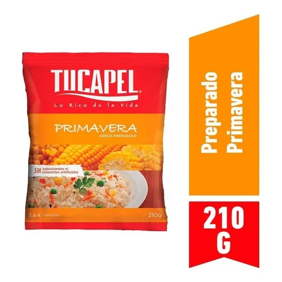 Arroz Preparado Primavera Tucapel 210g