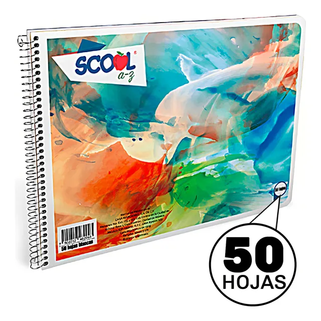 Cuaderno Dibujo Bloc Marquilla 50 H Blancas C Papel Cebolla