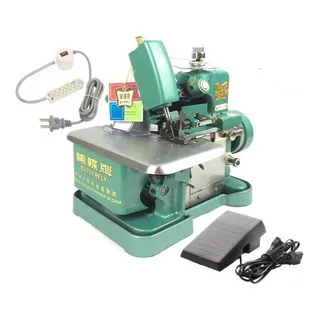 Maquina Costura Overlock Butterfly C/ Led E Pedal EletrĂŽnico Cor Verde Maquina Costura Overlock Butterfly C/ Led E Pedal EletrĂŽnico Cor Verde