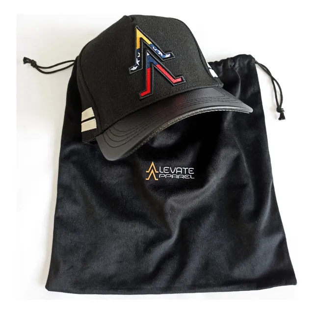 Gorra Alevate Apparel De Venezuela Negra Con Estuche De Lujo