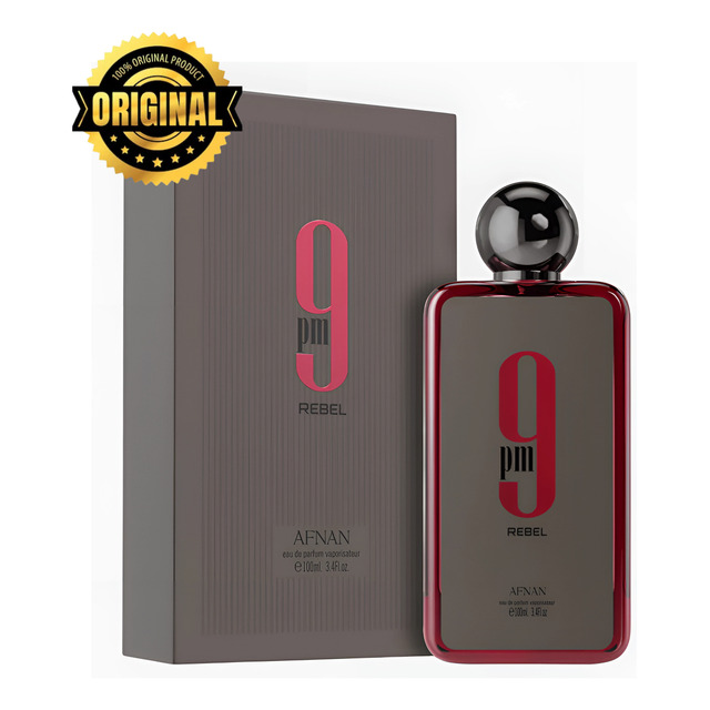 Perfume Árabe Afnan 9pm Rebel Eau De Parfum 100ml - Mais Vendido Perfume Árabe Afnan 9pm Rebel Eau De Parfum 100ml - Mais Vendido