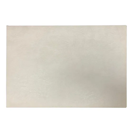 Individual Simil Cuero Laminado 30 X 45 Cm - Colores Color Manteca