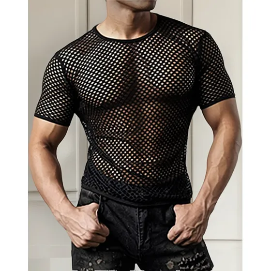Camisetas Camisas En Malla Para Hombre