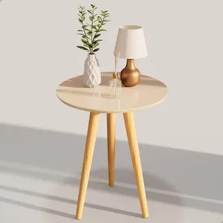 Mesinha De Canto 1 Peça Tripé RetrÎ Decora Lar Off Freijó Mesinha De Canto 1 Peça Tripé RetrÎ Decora Lar Off Freijó
