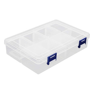 8 Rejillas Transparente Blanco Pp Componente Caja De Almacen 8 Rejillas Transparente Blanco Pp Componente Caja De Almacen
