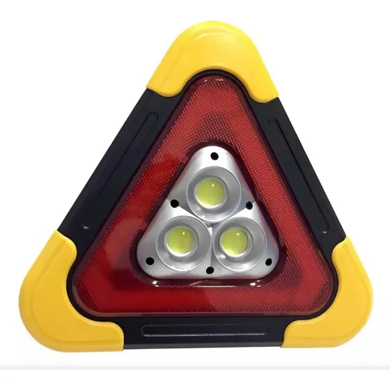 Triangulo Con Luz De Emergencia Carro/recargable