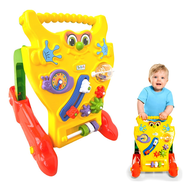 Andador Infantil Bebe Didático Educativo Brinquedo 2 Em 1 Andador Infantil Bebe Didático Educativo Brinquedo 2 Em 1