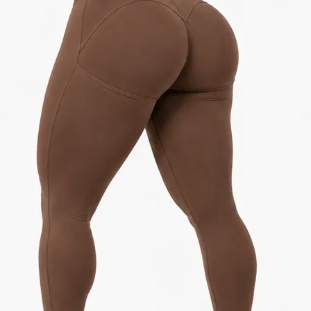 Calça Legging Premium Grossa Empina Bumbum Sem Transparência Marrom P/m