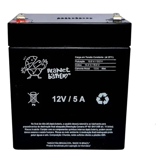 Bateria 12v 5ah No Break Apc Sms Com Garantia