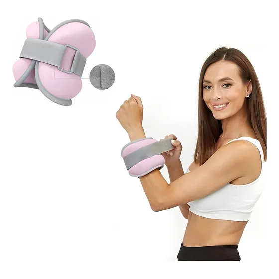 Pesas De Tobillo Tobillera Muñeca Set 2 De 2kg Total 4kg
