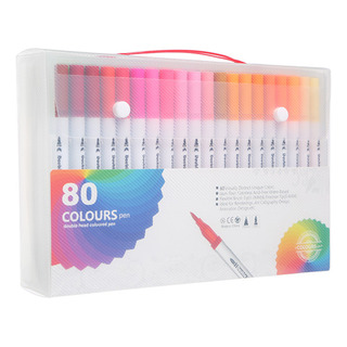 Marcadores 80 Cores Double Point Plumones Brush Tip Marcadores 80 Cores Double Point Plumones Brush Tip