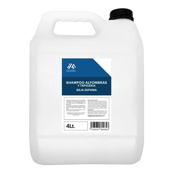 Shampoo Alfombras Y Tapiceria Profesional Baja Espuma 4 Lt