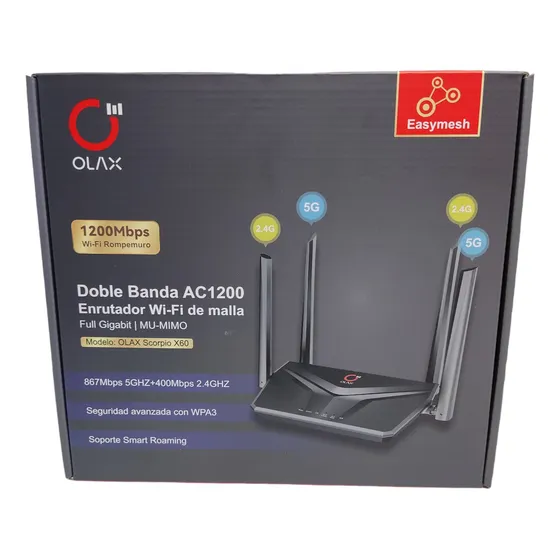 Router Doble Banda Olax Scorpio X60 Full Gigabit Mu Mimo 