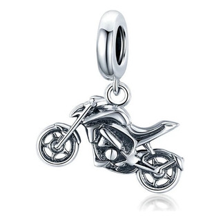Dije Charm Motocicleta Para Collar Pulsera 100% Plata S925 Dije Charm Motocicleta Para Collar Pulsera 100% Plata S925