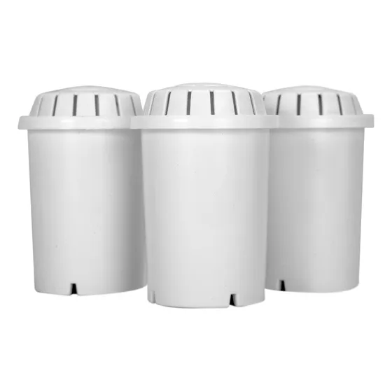 Kit Com 3 Filtros Purificador De Água Biscuitt Aquafresh Cor Branco