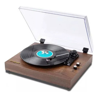Reproductor De Discos De Vinilo Portátil Retro Con Bluetooth Reproductor De Discos De Vinilo Portátil Retro Con Bluetooth