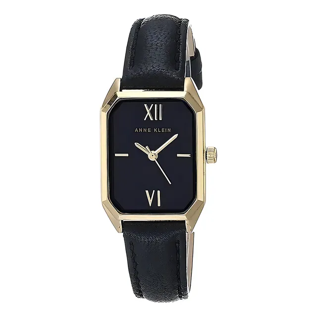 Reloj Mujer Anne Klein Correa De Piel 24 Mm Ak/3874bkbk