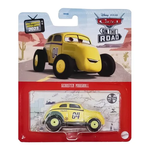 Vehículo En Miniatura De Disney Pixar Car Edition, Mattel Cor Gearsten Marshal, On The Road