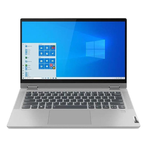 Notebook Lenovo IdeaPad 14ITL05  platinum gray táctil 14", Intel Core i3 1115G4  8GB de RAM 256GB SSD, Intel UHD Graphics Xe G4 48EUs 1920x1080px Windows 10 Home