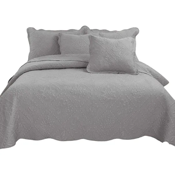Sobrecama Bordado King (2x2) Royale San Marty, 5 Piezas.