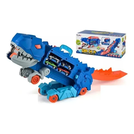 Camión Dinosaurio Pista Transformable 3 En 1