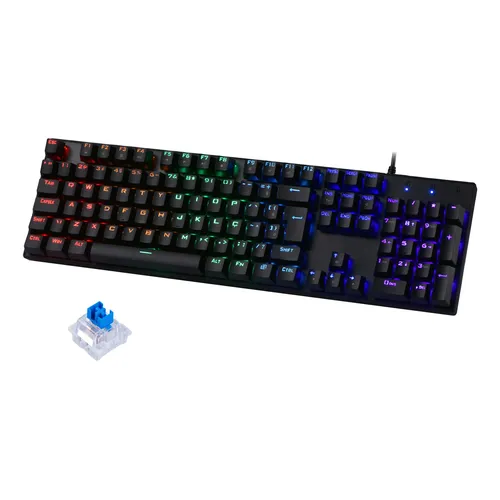 Teclado Mecânico Premium X1 Kb-tpx-blbrpb-01 Thermaltake Cor de