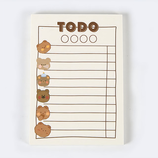 Korean Bear Fruit Non-sticky Notes Lined Memopads Korean Bear Fruit Non-sticky Notes Lined Memopads
